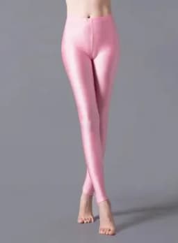 Women Shiny Pant Leggings Hot Selling Leggings Solid Color Fluorescent Spandex Elasticity Casual Trousers Shinny Legging