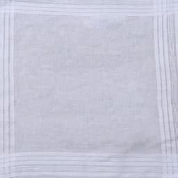 12Pcs/Set 40x40cm Men Women Cotton Handkerchiefs Pure White Classic Hankies Jacquard Striped Pocket Square Towel DIY Painting