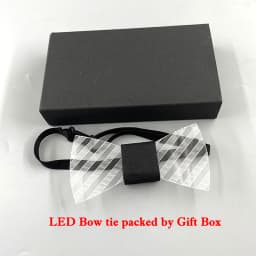 LED Acrylic Bow Tie Light up LED Men Bow Tie Luminous Bow Tie Costume Men Ties DJ Dance Glow Decoration Novelty Gift LED Cravat