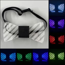 LED Acrylic Bow Tie Light up LED Men Bow Tie Luminous Bow Tie Costume Men Ties DJ Dance Glow Decoration Novelty Gift LED Cravat