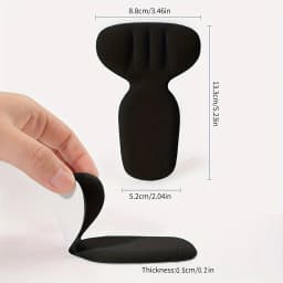 Double-Layer Thick T-Shaped Foam Heel Pad And Heel Cup - Soft, Breathable, Non-Slip, Durable, Comfortable To Wear In High Heels