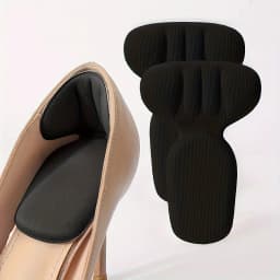 Double-Layer Thick T-Shaped Foam Heel Pad And Heel Cup - Soft, Breathable, Non-Slip, Durable, Comfortable To Wear In High Heels