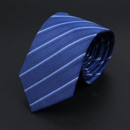New Dot Striped Men's Tie Fashion Classic Soft Neckties Blue Black Red Pink Jacquard Woven Polyester Cravat Daily Wear Accessory