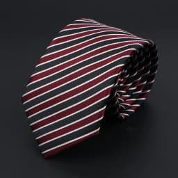 New Dot Striped Men's Tie Fashion Classic Soft Neckties Blue Black Red Pink Jacquard Woven Polyester Cravat Daily Wear Accessory