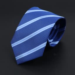 New Dot Striped Men's Tie Fashion Classic Soft Neckties Blue Black Red Pink Jacquard Woven Polyester Cravat Daily Wear Accessory