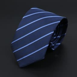 New Dot Striped Men's Tie Fashion Classic Soft Neckties Blue Black Red Pink Jacquard Woven Polyester Cravat Daily Wear Accessory