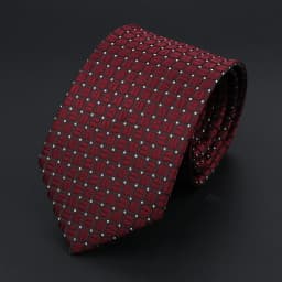 New Dot Striped Men's Tie Fashion Classic Soft Neckties Blue Black Red Pink Jacquard Woven Polyester Cravat Daily Wear Accessory