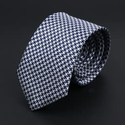 New Dot Striped Men's Tie Fashion Classic Soft Neckties Blue Black Red Pink Jacquard Woven Polyester Cravat Daily Wear Accessory
