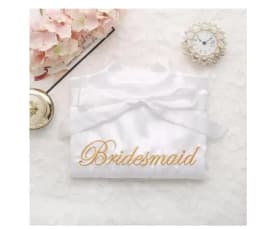 Bride Bridesmaid Wedding Robe Embroidery Kimono Bathrobe Gown Nightgown Casual Satin Short Women Sexy Nightwear Sleepwear