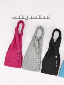 Summer Sport Headband Breathable Fitness Sweatband Non Slip Elastic Tennis Headband Sweat Wicking Lightweight Running Hairband
