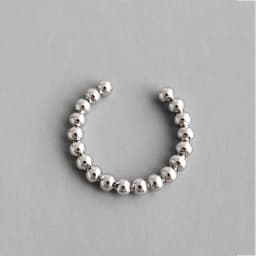 XIYANIKE Fashion Silver Color Finger Ring for Women Creative Geometric Round Beads Party Accessories Jewelry Adjustale