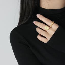 XIYANIKE Fashion Silver Color Finger Ring for Women Creative Geometric Round Beads Party Accessories Jewelry Adjustale
