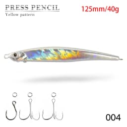 Hunthouse Heavy Pencil Fishing Lures 125mm/40g 175mm/50g Sinking Baits Long Casting For Tuna SeaBass Perch Fish Tackle