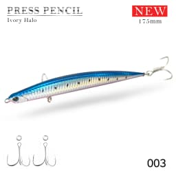 Hunthouse Heavy Pencil Fishing Lures 125mm/40g 175mm/50g Sinking Baits Long Casting For Tuna SeaBass Perch Fish Tackle