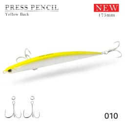 Hunthouse Heavy Pencil Fishing Lures 125mm/40g 175mm/50g Sinking Baits Long Casting For Tuna SeaBass Perch Fish Tackle