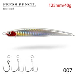 Hunthouse Heavy Pencil Fishing Lures 125mm/40g 175mm/50g Sinking Baits Long Casting For Tuna SeaBass Perch Fish Tackle
