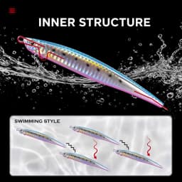 Hunthouse Heavy Pencil Fishing Lures 125mm/40g 175mm/50g Sinking Baits Long Casting For Tuna SeaBass Perch Fish Tackle