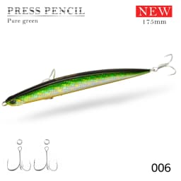 Hunthouse Heavy Pencil Fishing Lures 125mm/40g 175mm/50g Sinking Baits Long Casting For Tuna SeaBass Perch Fish Tackle