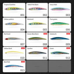 Hunthouse Heavy Pencil Fishing Lures 125mm/40g 175mm/50g Sinking Baits Long Casting For Tuna SeaBass Perch Fish Tackle