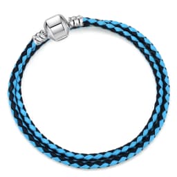 BAOPON Dropshipping High Quality 9 Colors Leather Chain Charm Bracelets with DIY Fine Bracelet for Women Girls Jewelry Gift
