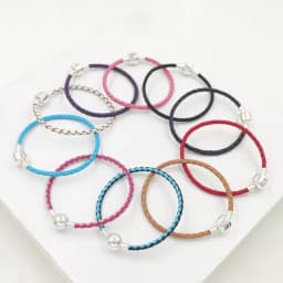 BAOPON Dropshipping High Quality 9 Colors Leather Chain Charm Bracelets with DIY Fine Bracelet for Women Girls Jewelry Gift