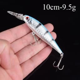 1pcs Artificial Bait Fishing Lures Minnow Crankbaits Bass Baits Wobblers Set Lifelike Fake Fishing bait Tackle 50 colors 3D Eyes