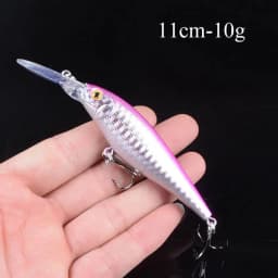 1pcs Artificial Bait Fishing Lures Minnow Crankbaits Bass Baits Wobblers Set Lifelike Fake Fishing bait Tackle 50 colors 3D Eyes