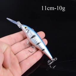 1pcs Artificial Bait Fishing Lures Minnow Crankbaits Bass Baits Wobblers Set Lifelike Fake Fishing bait Tackle 50 colors 3D Eyes