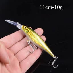 1pcs Artificial Bait Fishing Lures Minnow Crankbaits Bass Baits Wobblers Set Lifelike Fake Fishing bait Tackle 50 colors 3D Eyes