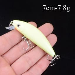 1pcs Artificial Bait Fishing Lures Minnow Crankbaits Bass Baits Wobblers Set Lifelike Fake Fishing bait Tackle 50 colors 3D Eyes
