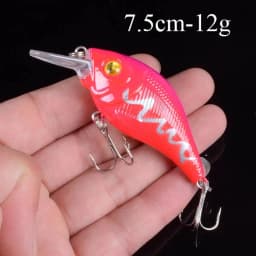 1pcs Artificial Bait Fishing Lures Minnow Crankbaits Bass Baits Wobblers Set Lifelike Fake Fishing bait Tackle 50 colors 3D Eyes