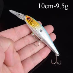 1pcs Artificial Bait Fishing Lures Minnow Crankbaits Bass Baits Wobblers Set Lifelike Fake Fishing bait Tackle 50 colors 3D Eyes