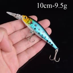 1pcs Artificial Bait Fishing Lures Minnow Crankbaits Bass Baits Wobblers Set Lifelike Fake Fishing bait Tackle 50 colors 3D Eyes