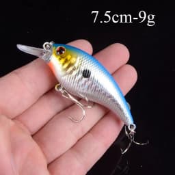 1pcs Artificial Bait Fishing Lures Minnow Crankbaits Bass Baits Wobblers Set Lifelike Fake Fishing bait Tackle 50 colors 3D Eyes