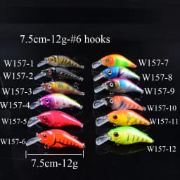 1pcs Artificial Bait Fishing Lures Minnow Crankbaits Bass Baits Wobblers Set Lifelike Fake Fishing bait Tackle 50 colors 3D Eyes