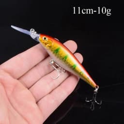 1pcs Artificial Bait Fishing Lures Minnow Crankbaits Bass Baits Wobblers Set Lifelike Fake Fishing bait Tackle 50 colors 3D Eyes