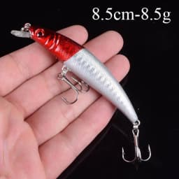 1pcs Artificial Bait Fishing Lures Minnow Crankbaits Bass Baits Wobblers Set Lifelike Fake Fishing bait Tackle 50 colors 3D Eyes