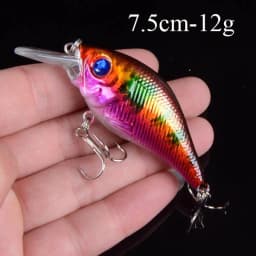 1pcs Artificial Bait Fishing Lures Minnow Crankbaits Bass Baits Wobblers Set Lifelike Fake Fishing bait Tackle 50 colors 3D Eyes