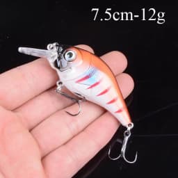 1pcs Artificial Bait Fishing Lures Minnow Crankbaits Bass Baits Wobblers Set Lifelike Fake Fishing bait Tackle 50 colors 3D Eyes