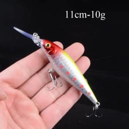 1pcs Artificial Bait Fishing Lures Minnow Crankbaits Bass Baits Wobblers Set Lifelike Fake Fishing bait Tackle 50 colors 3D Eyes