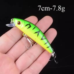 1pcs Artificial Bait Fishing Lures Minnow Crankbaits Bass Baits Wobblers Set Lifelike Fake Fishing bait Tackle 50 colors 3D Eyes