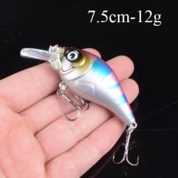 1pcs Artificial Bait Fishing Lures Minnow Crankbaits Bass Baits Wobblers Set Lifelike Fake Fishing bait Tackle 50 colors 3D Eyes
