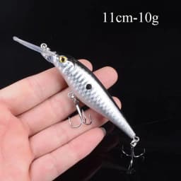 1pcs Artificial Bait Fishing Lures Minnow Crankbaits Bass Baits Wobblers Set Lifelike Fake Fishing bait Tackle 50 colors 3D Eyes