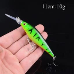 1pcs Artificial Bait Fishing Lures Minnow Crankbaits Bass Baits Wobblers Set Lifelike Fake Fishing bait Tackle 50 colors 3D Eyes