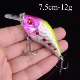 1pcs Artificial Bait Fishing Lures Minnow Crankbaits Bass Baits Wobblers Set Lifelike Fake Fishing bait Tackle 50 colors 3D Eyes