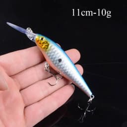 1pcs Artificial Bait Fishing Lures Minnow Crankbaits Bass Baits Wobblers Set Lifelike Fake Fishing bait Tackle 50 colors 3D Eyes