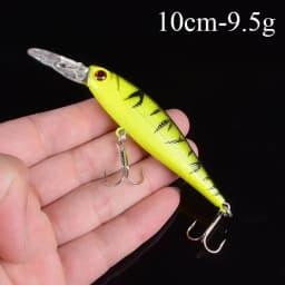 1pcs Artificial Bait Fishing Lures Minnow Crankbaits Bass Baits Wobblers Set Lifelike Fake Fishing bait Tackle 50 colors 3D Eyes