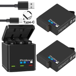 Original Probty for GoPro Hero 7 Hero 6 Hero 5 Black Battery or Triple Charger for Go Pro Hero7 6 Hero5 Black Camera Battery