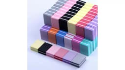 10/25/50pcs lot Double-sided Mini Nail File Blocks Colorful Sponge Nail Polish Sanding Buffer Strips Polishing Manicure Tools