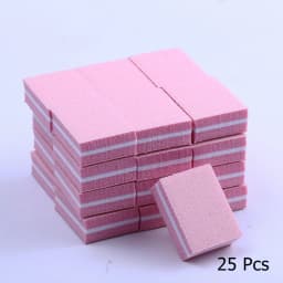 10/25/50pcs lot Double-sided Mini Nail File Blocks Colorful Sponge Nail Polish Sanding Buffer Strips Polishing Manicure Tools